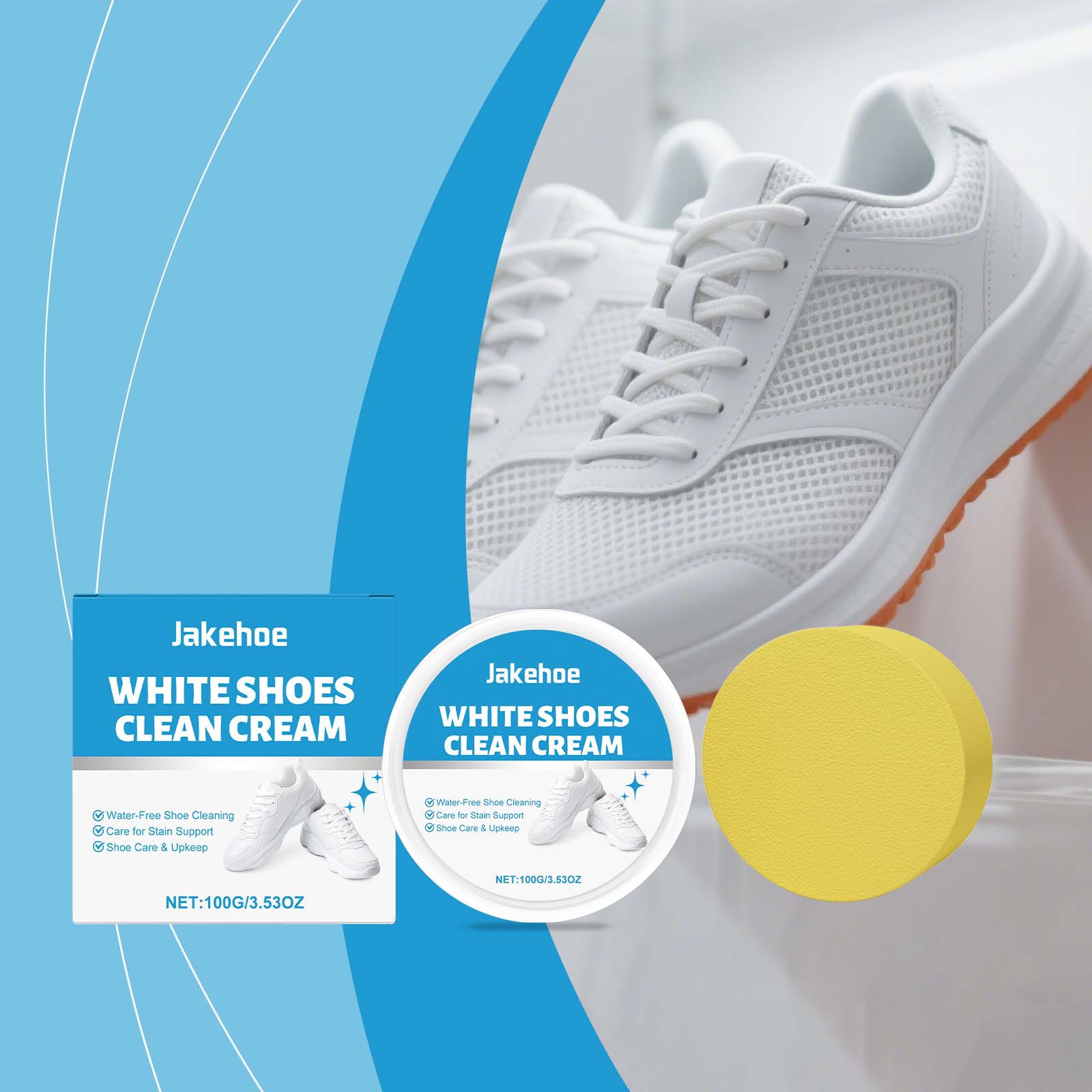 白い靴用クリーナークリーム スニーカーの汚れ落とし 水なしク - Sneaker Care Whitener のレビューと価格