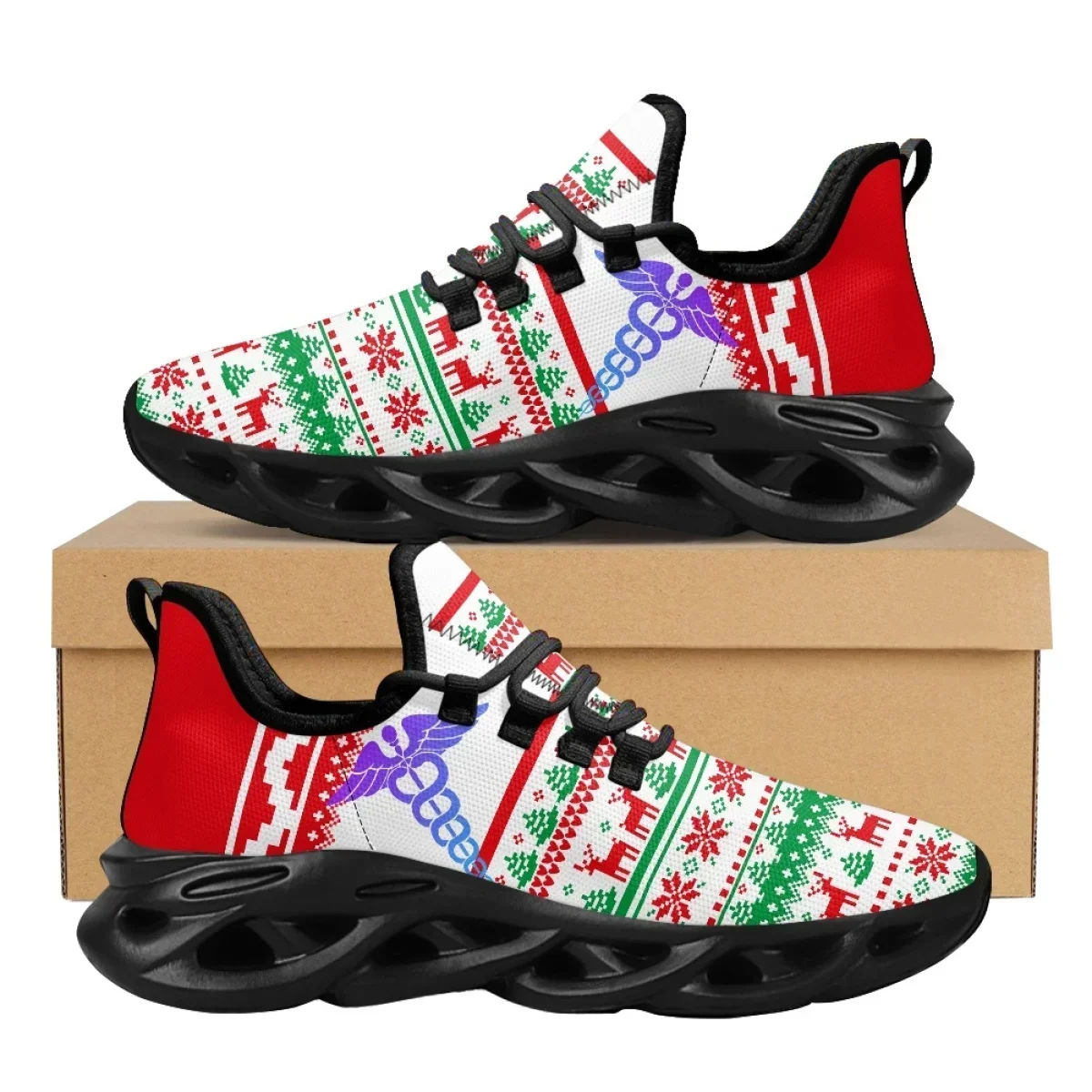 2023 クリスマススニーカー滑り止めランニングシューズ E - Sneakers Care のレビューと価格