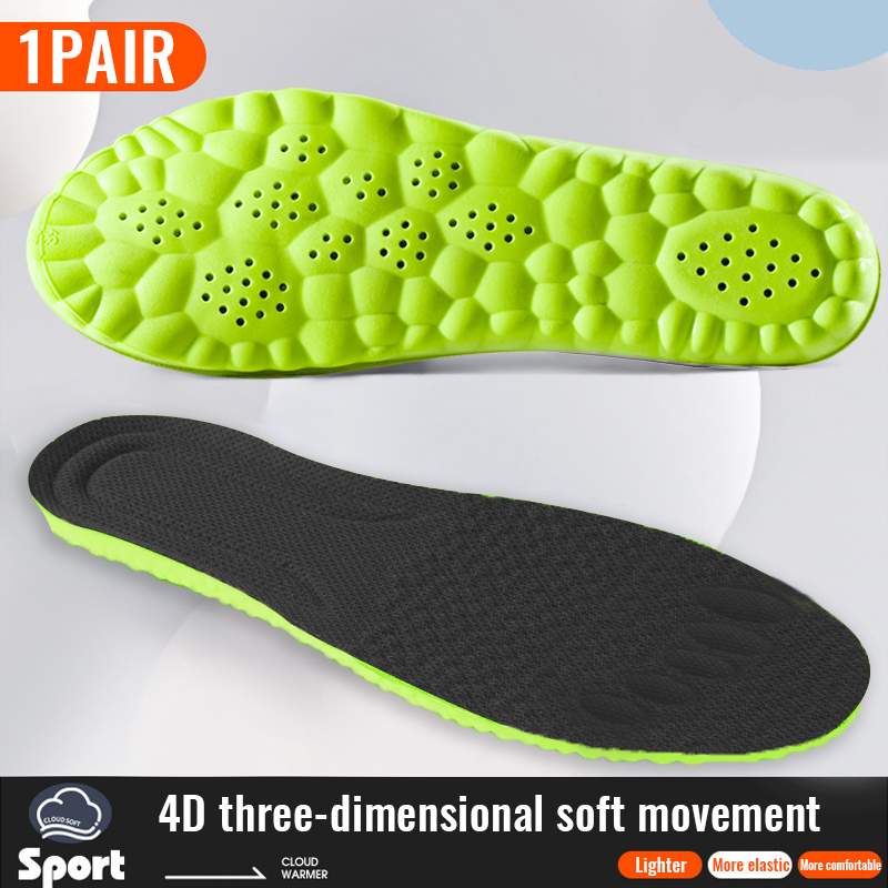 1 ペアのメモリーフォームインソール靴用男性女性ナノ抗菌マッ - Sneakers Care のレビューと価格