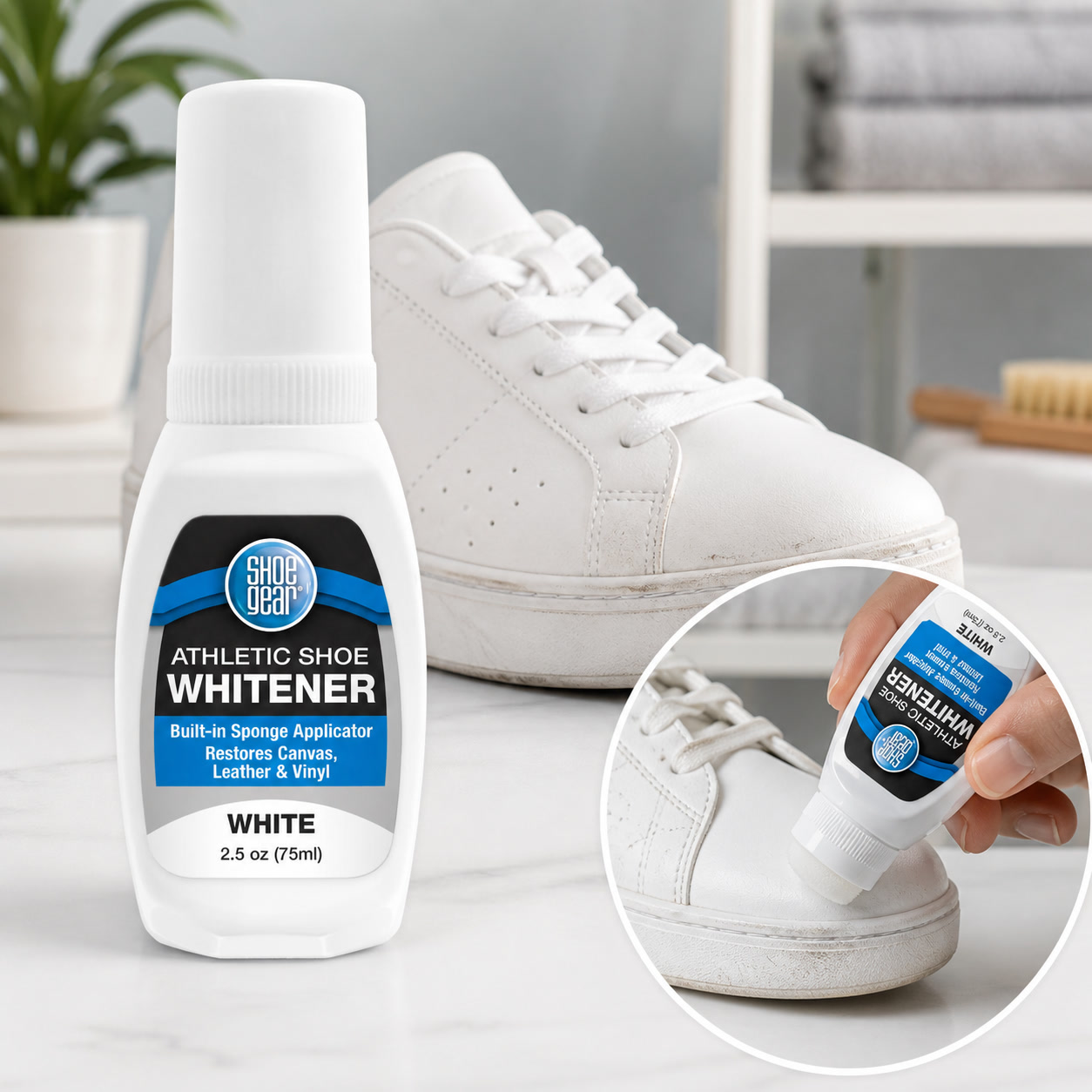 スポーツシューズ用液体ホワイトナー 2.5オンス、スニーカー - Sneaker Care Whitener のレビューと価格