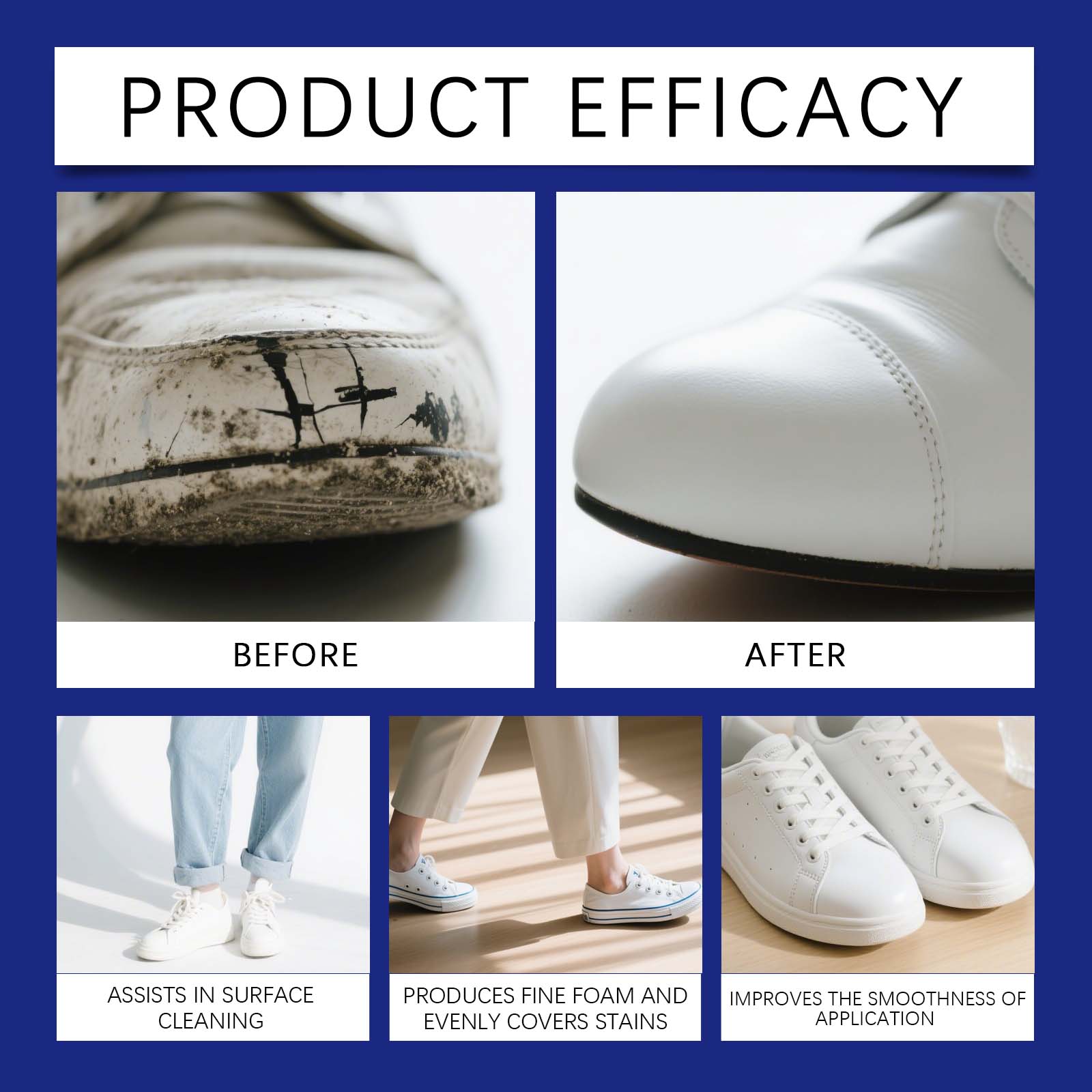 白い靴用クリーナーフォーム、スニーカークリーナー、ホワイトニ - Sneaker Care Whitener のレビューと価格