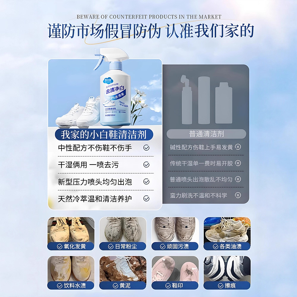 500ml ホワイトシューズクリーナー 洗浄不要 ドライクリ - Sneaker Care Suede のレビューと価格